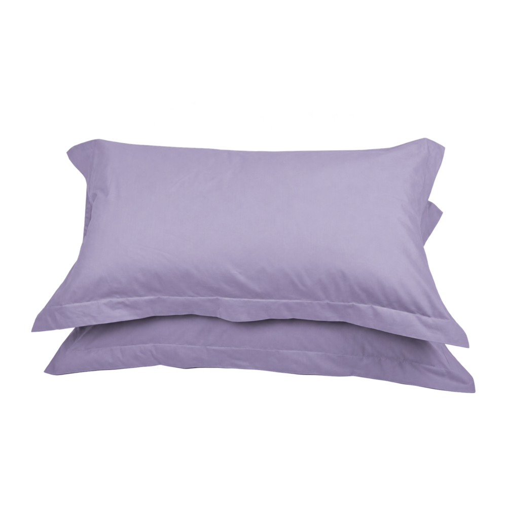 Set 2 federe LARA in puro cotone, Lilla 4190 – immagine su sfondo trasparente