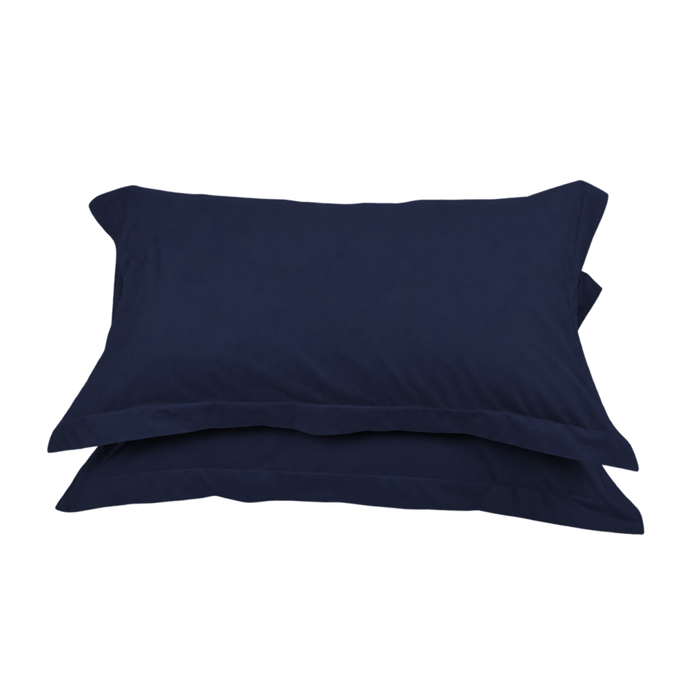 Set 2 federe LARA in puro cotone, Navy – immagine su sfondo trasparente