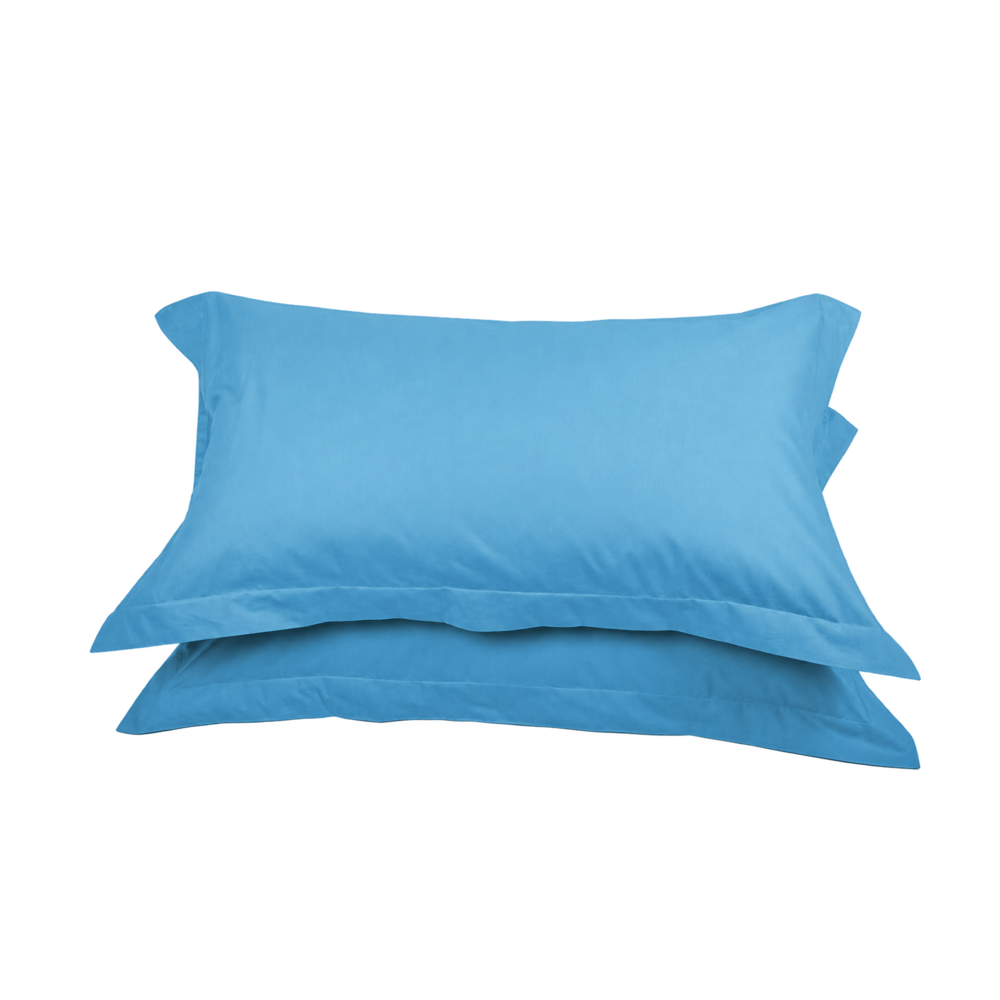 Set 2 federe LARA in puro cotone, Turchese – immagine su sfondo trasparente